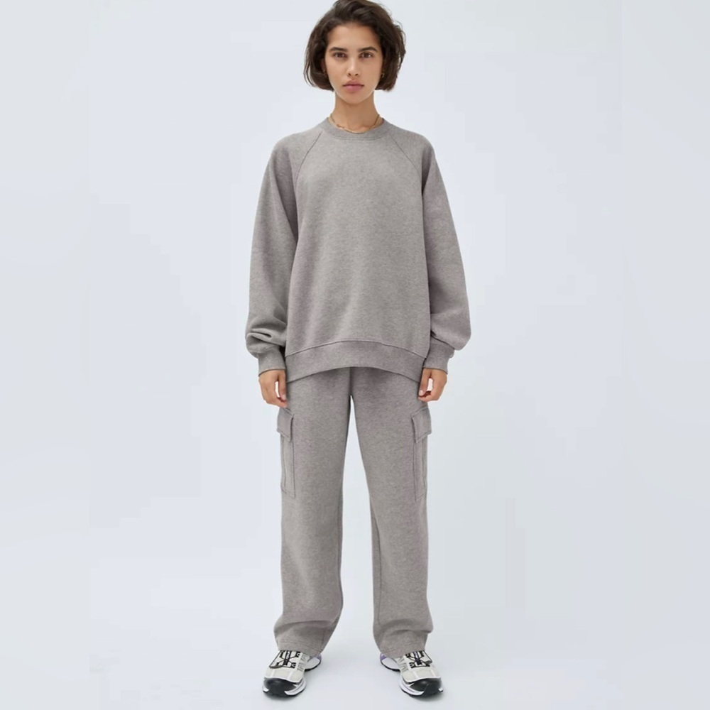 Aritzia Tna Cozy Fleece Mega Crew Sweatshirt